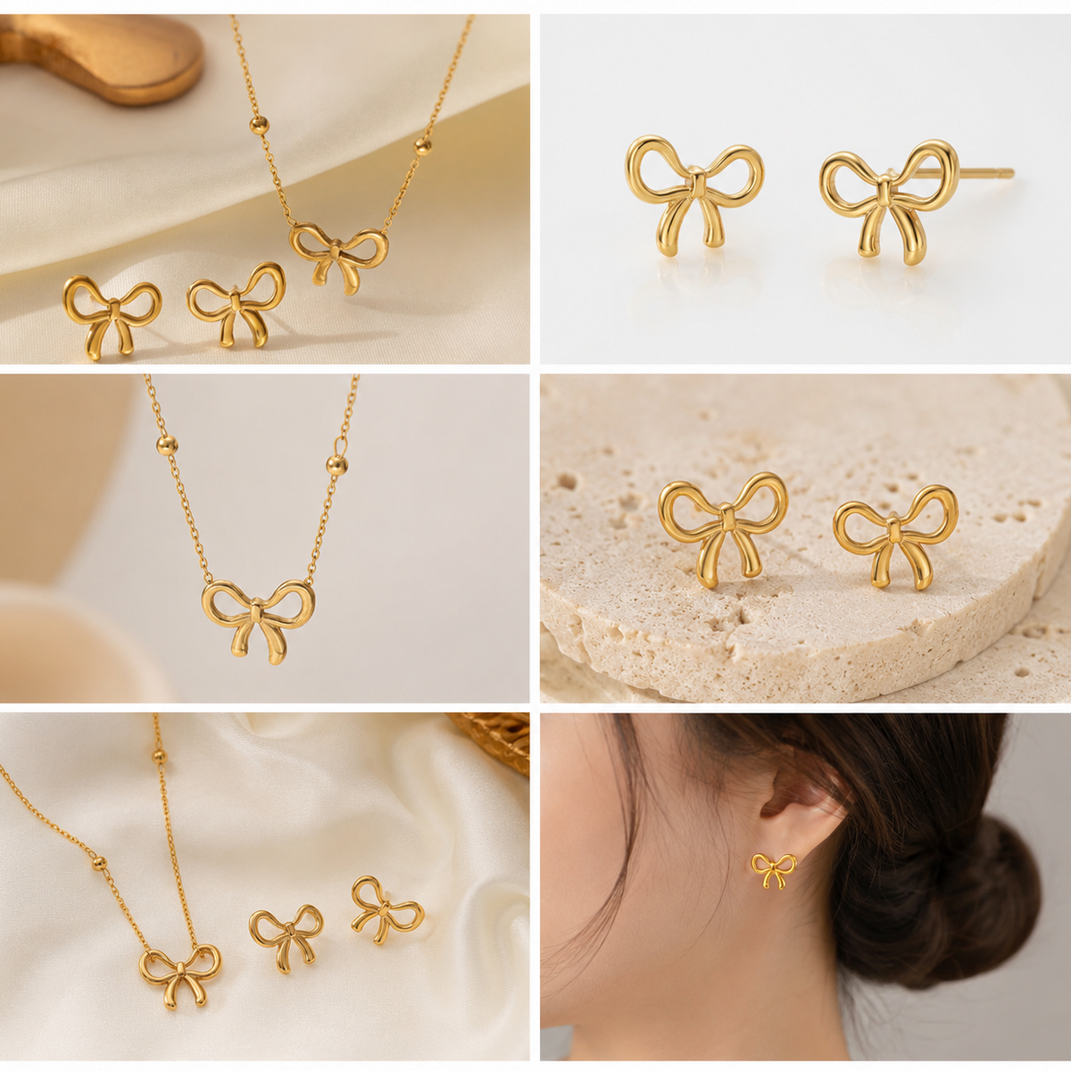 Bow Necklace Set