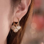 Trendy Gold-Tone Pearl Earrings Set – 2 Pair Combo for Women & Girls