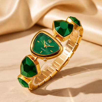 Green Triangle Dial Watch