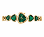 Emerald Royale Heart Watch | Green Crystal Bracelet Fashion Watch with Gold-Tone Finish
