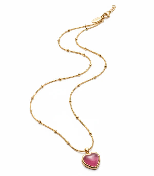 ORRAH LUXE Elegant Heart Pendant Necklace for Women