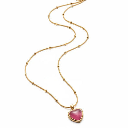 Rosy Heart Necklace