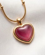 ORRAH LUXE Elegant Heart Pendant Necklace for Women