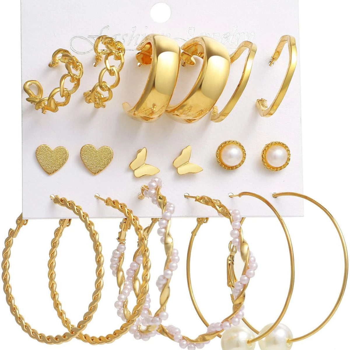 Pearl Earrings Set