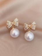 ORRAH LUXE Korean Pearl Earrings – 2 Pair Combo