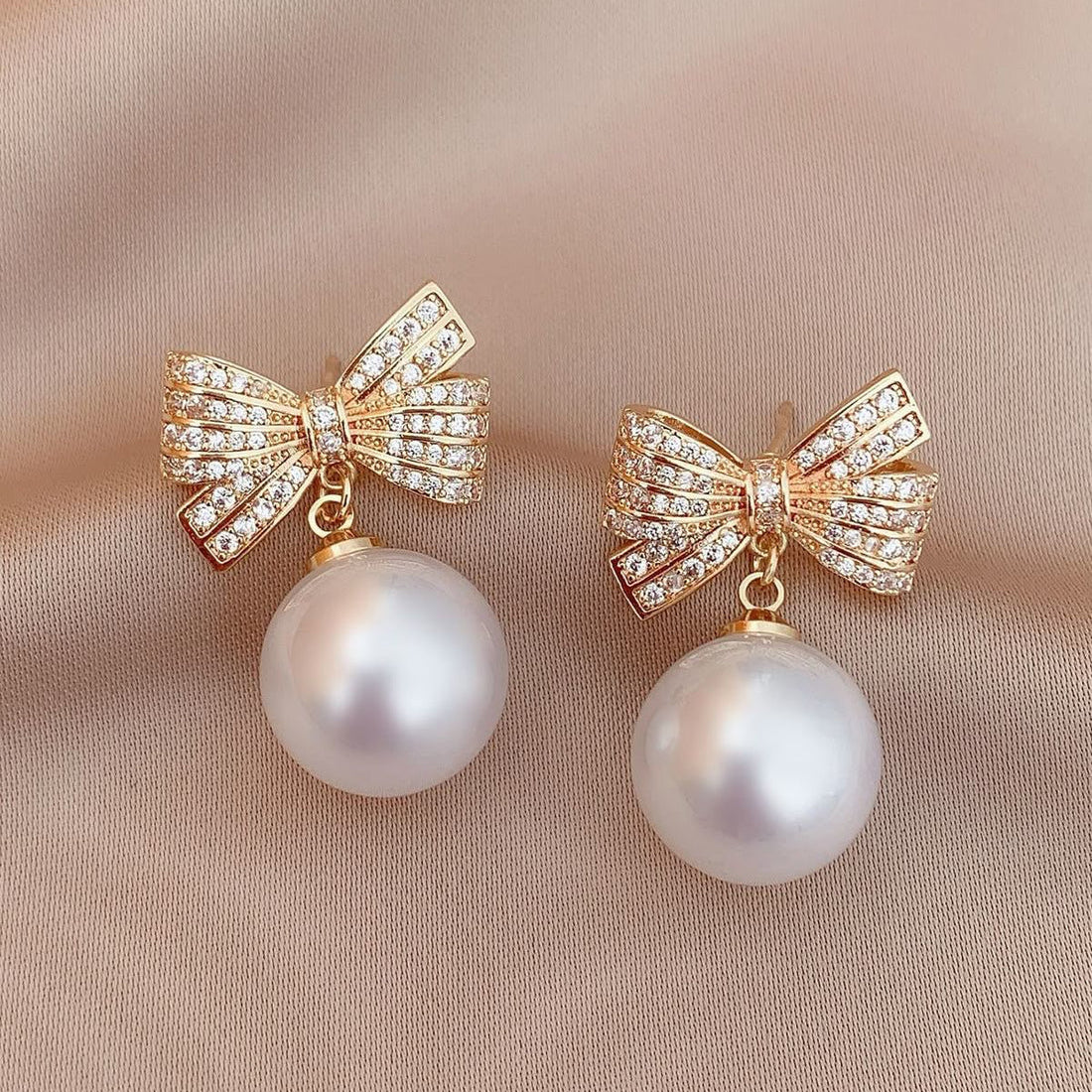 Pearl Stud Earrings Set