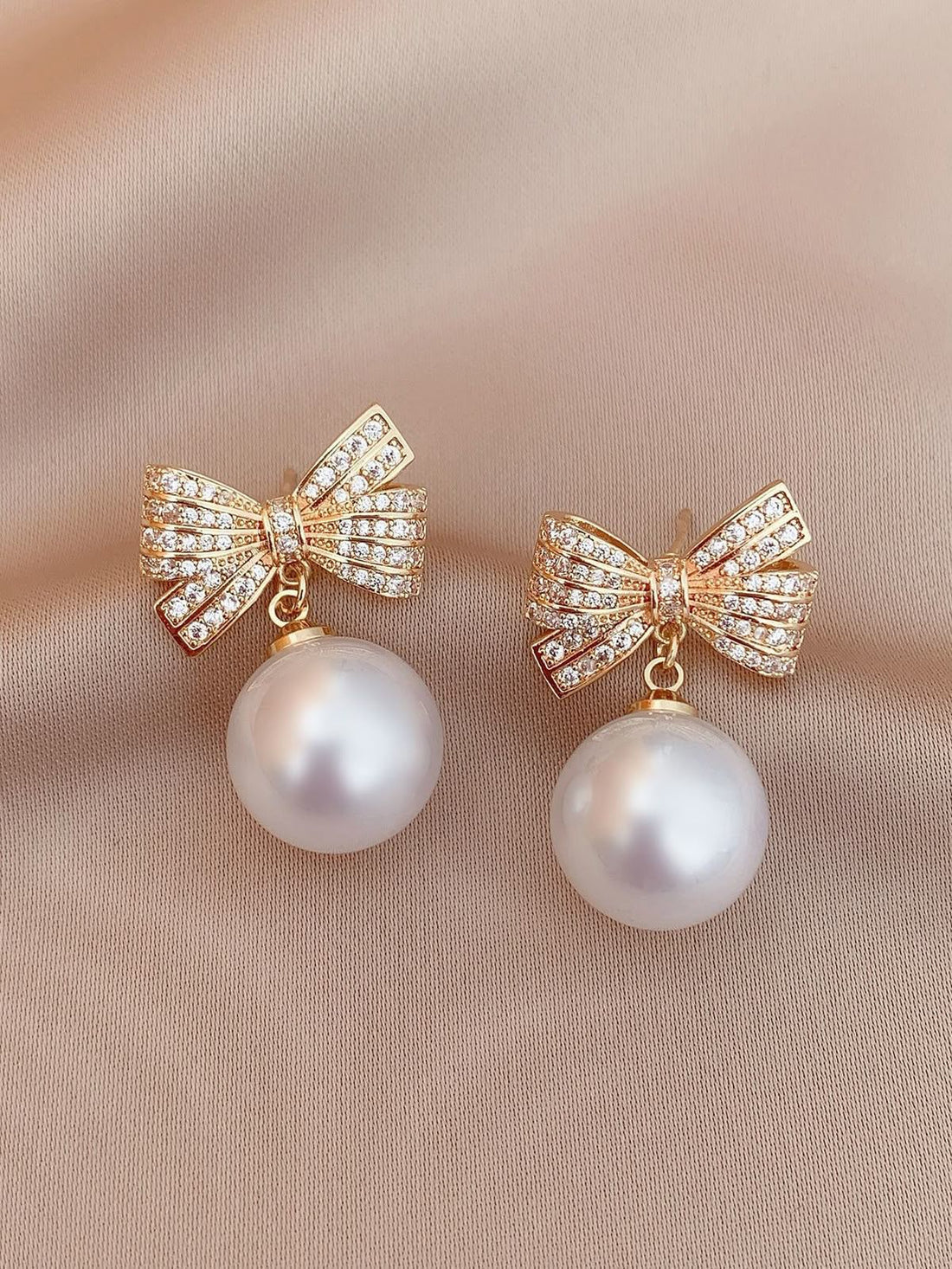 ORRAH LUXE Korean Pearl Earrings – 2 Pair Combo