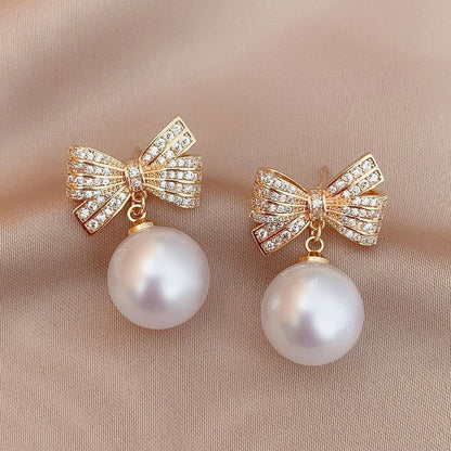 Pearl Stud Earrings Set