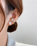 ORRAH LUXE Korean Pearl Earrings – 2 Pair Combo