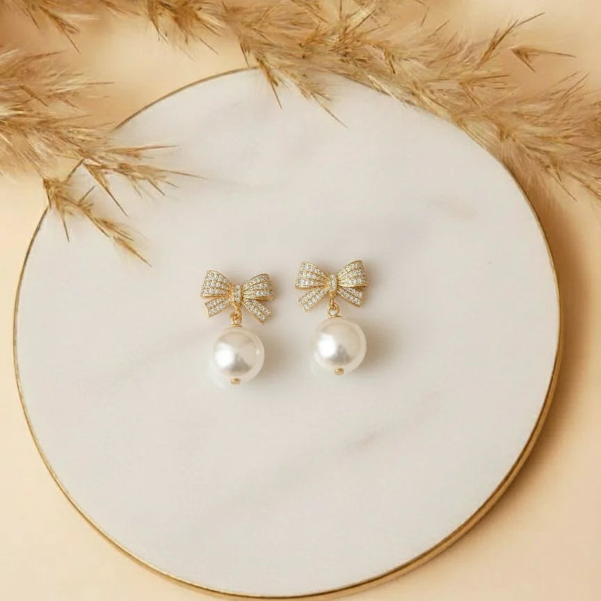 Pearl Stud Earrings Set
