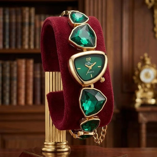 Green Triangle Dial Watch
