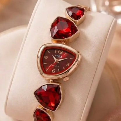 Red Triangle Dial Watch