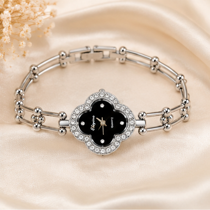 Clover Crystal Bracelet Watch